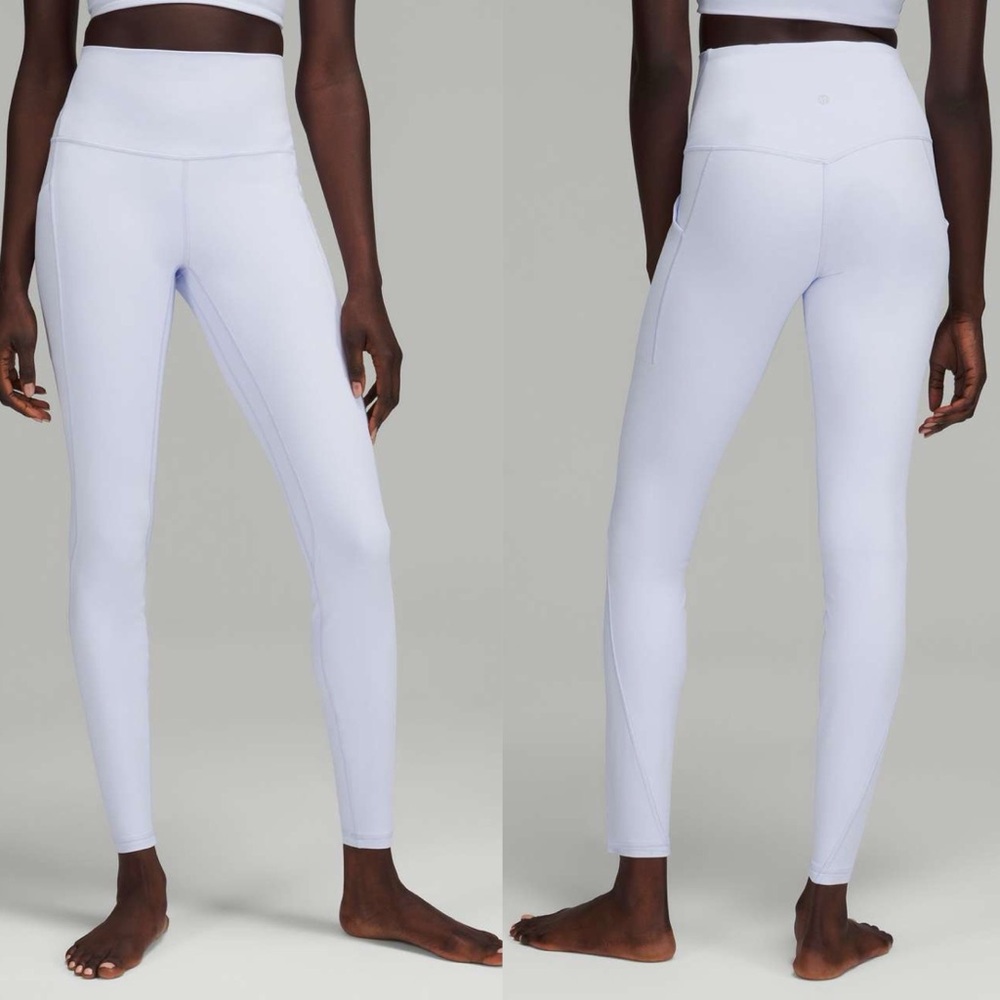 Lululemon Align High-Rise Leggings with Pockets 28" in Pastel Blue